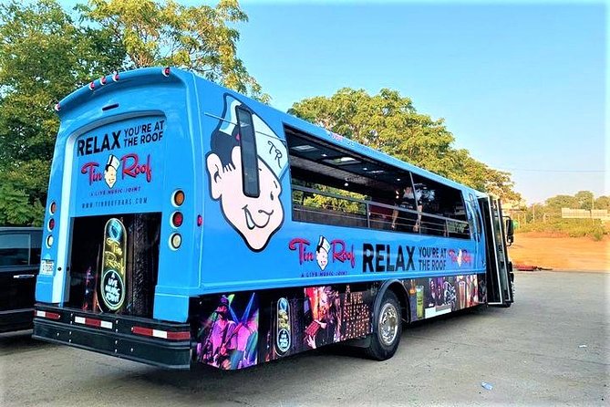 2 Hour Party Bus with Bartender and DJ 21+ - How the Green Light bar setup handles your drinks
