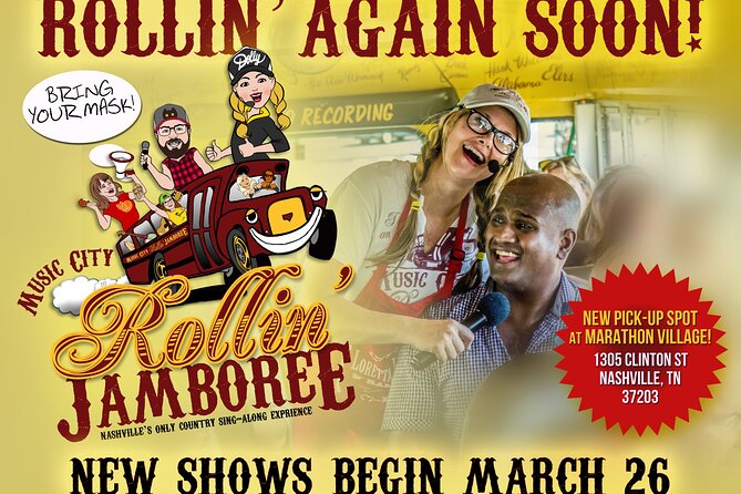 Nashville Rollin Jamboree Comedy & Country Music Sing-Along Tour - Meeting Point and Getting There Without Stress