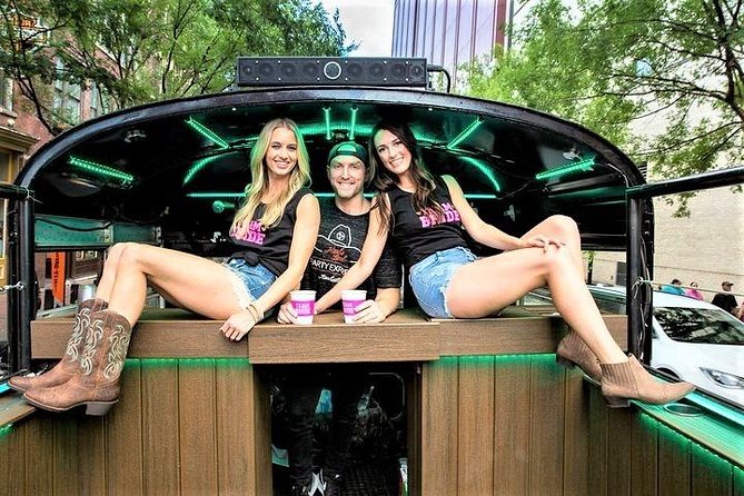 Nashville's Wildest Honky Tonk Public Party Bus (21+) - Onboard setup: open-air fun with real sound and light
