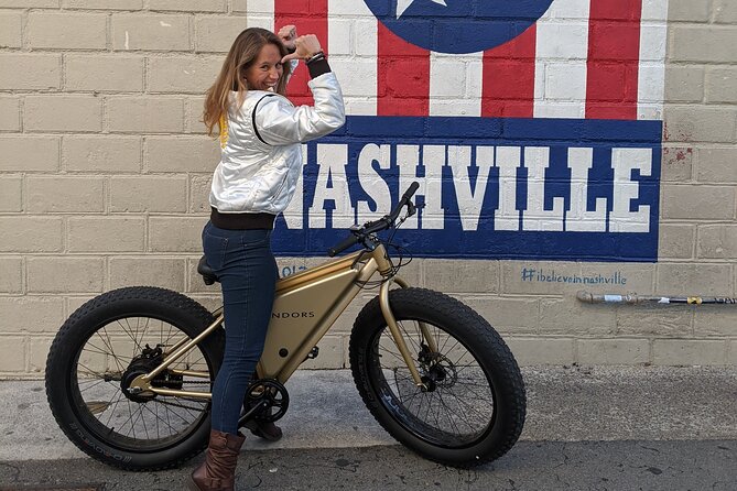 The Original Music City Electric Bicycle Guided City Tour 16miles - From the Gulch to the Music City Center and Country Music Hall of Fame area